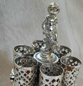 Vintage antique Sam Fink cherub lipstick holder